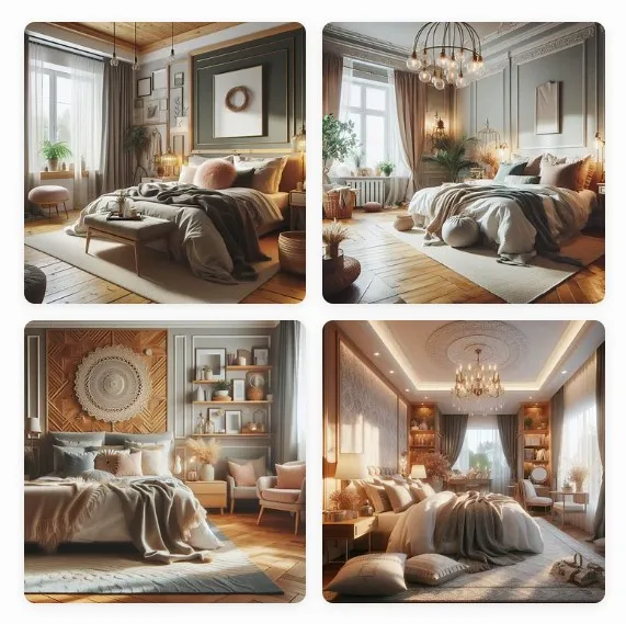 A cozy and inviting bedroom interior design