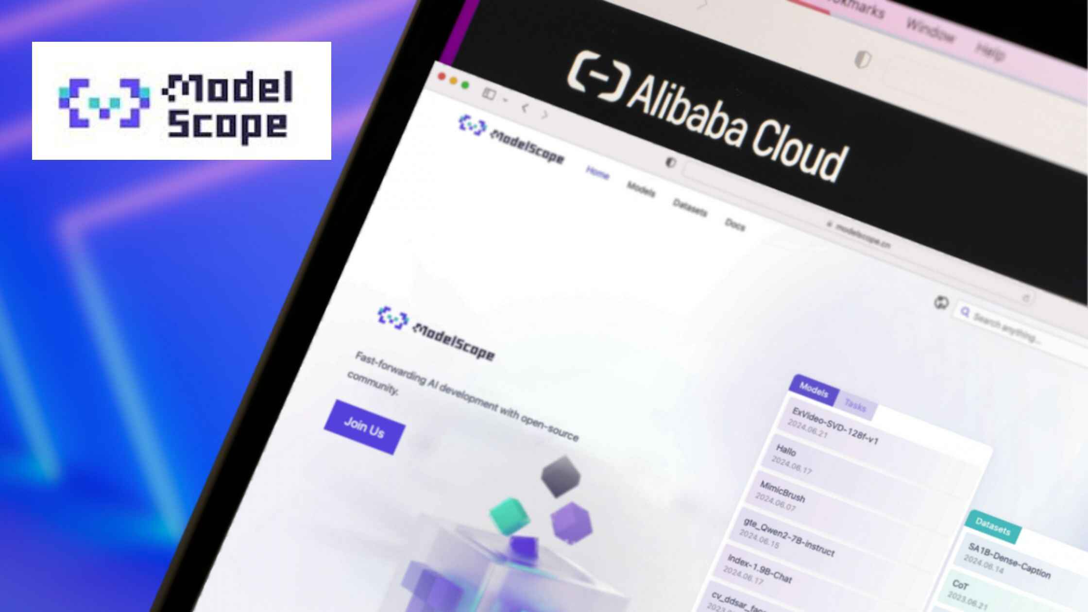 Alibaba Cloud Launches English Version of AI Model Hub ModelScope