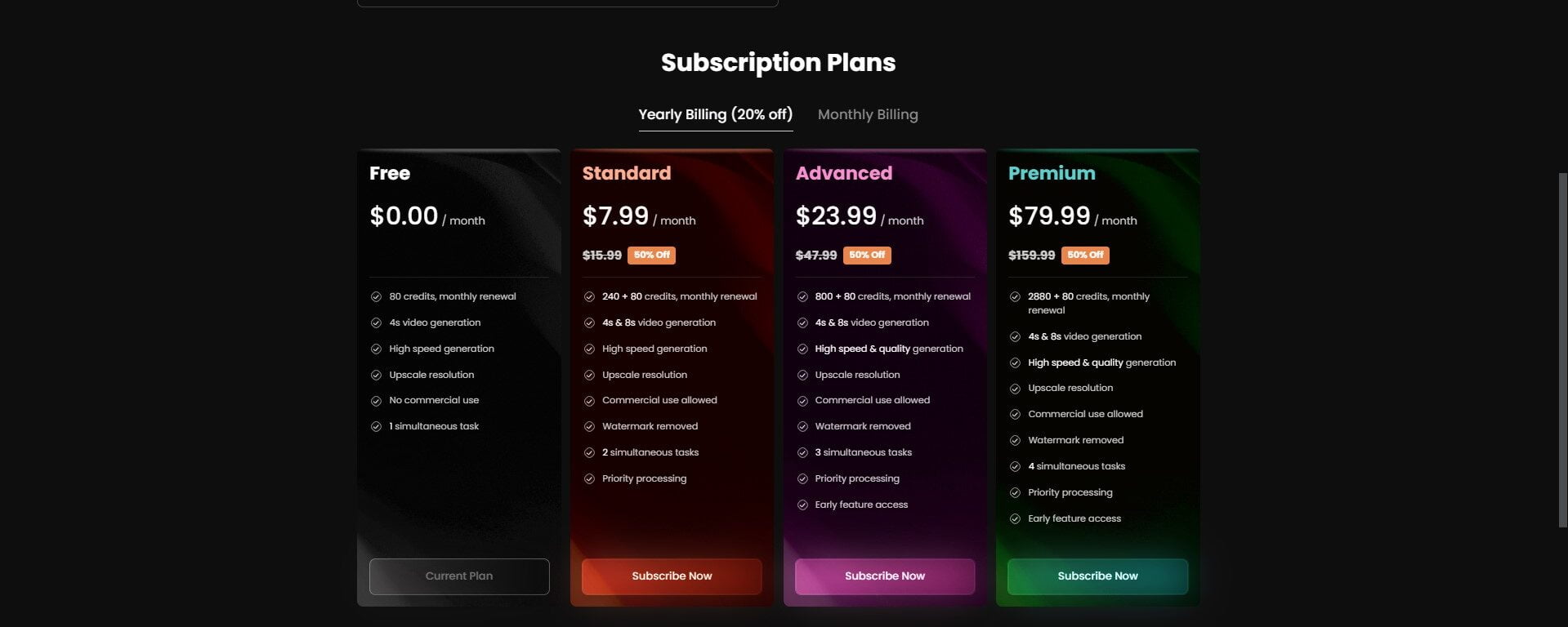 Vidu Studio AI Pricing