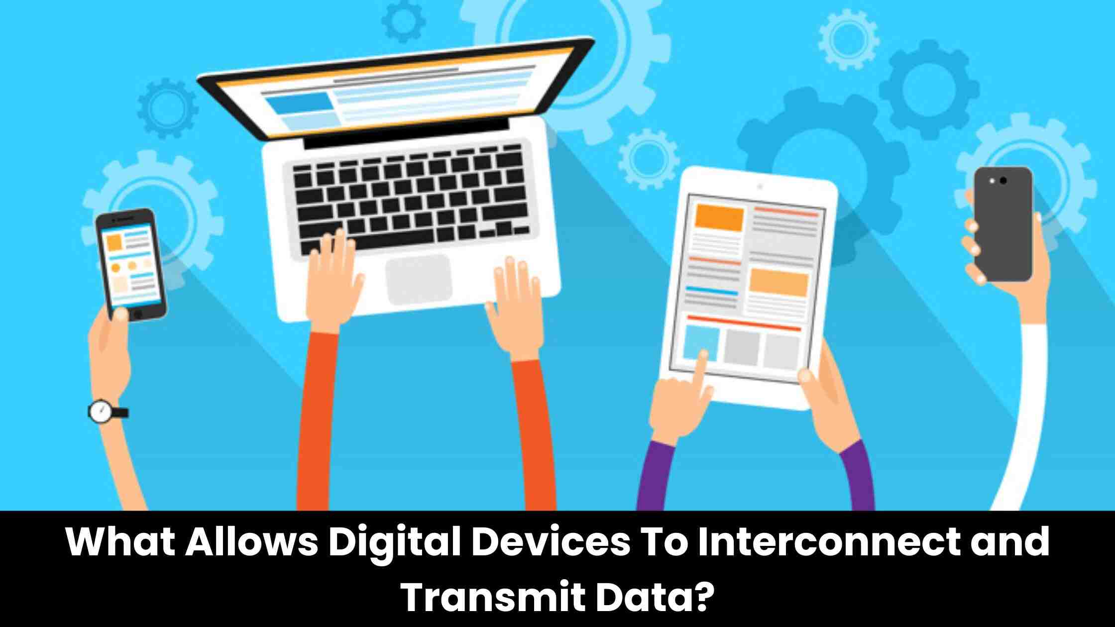 What Allows digital devices to interconnect and transmit data?